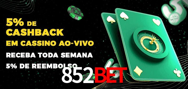 Promoções do cassino ao Vivo 852Bet